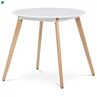 Kerek Étkezőasztal 80×80 cm, MDF, Fehér. DT-316 WT