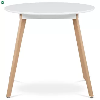 Kerek Étkezőasztal 80×80 cm, MDF, Fehér. DT-316 WT