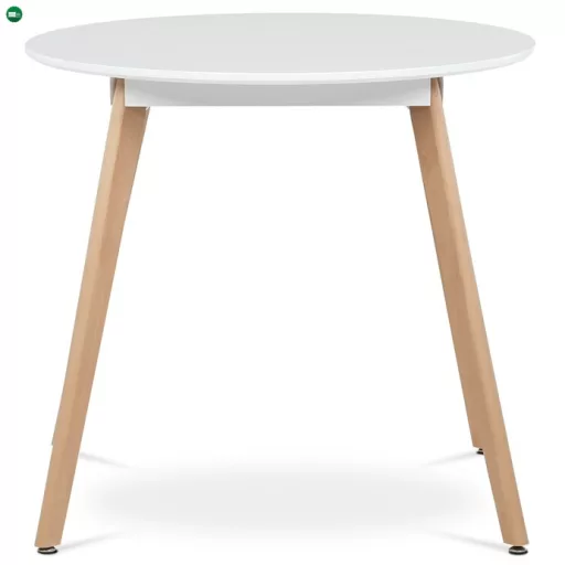 Kerek Étkezőasztal 80×80 cm, MDF, Fehér. DT-316 WT