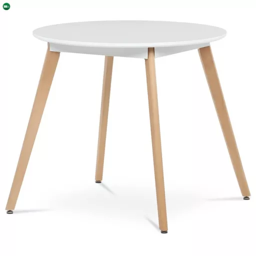 Kerek Étkezőasztal 80×80 cm, MDF, Fehér. DT-316 WT
