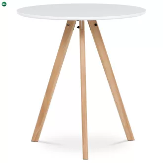 Fehér MDF Étkezőasztal 70×70 cm. DT-320 WT