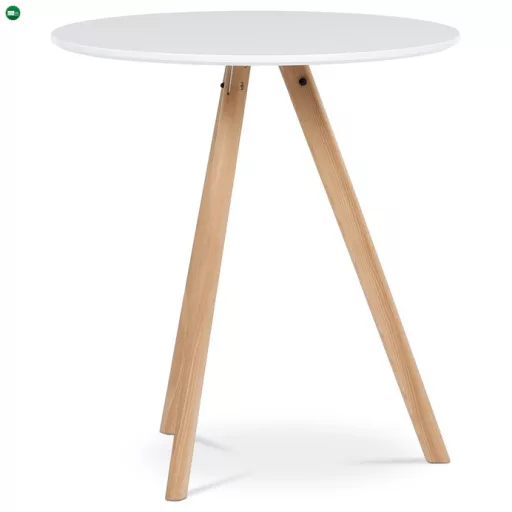 Fehér MDF Étkezőasztal 70×70 cm. DT-320 WT