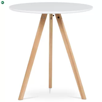 Fehér MDF Étkezőasztal 70×70 cm. DT-320 WT