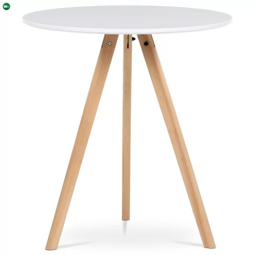 Fehér MDF Étkezőasztal 70×70 cm. DT-320 WT