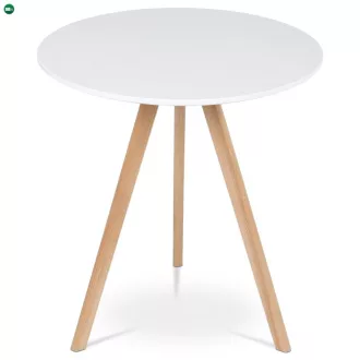 Fehér MDF Étkezőasztal 70×70 cm. DT-320 WT