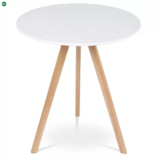 Fehér MDF Étkezőasztal 70×70 cm. DT-320 WT