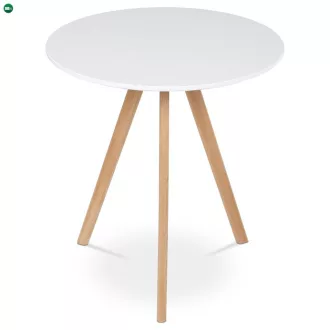 Fehér MDF Étkezőasztal 70×70 cm. DT-320 WT