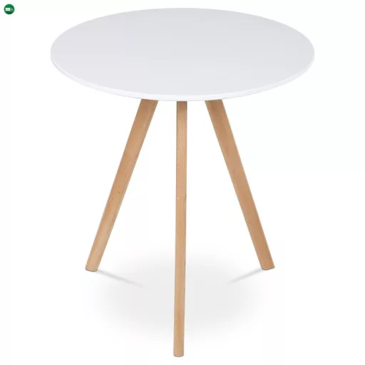 Fehér MDF Étkezőasztal 70×70 cm. DT-320 WT