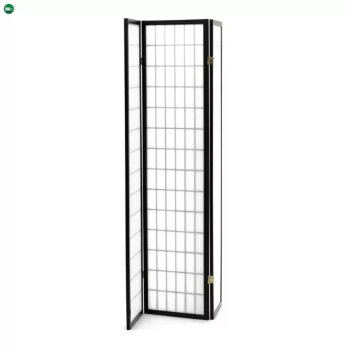 Fekete Tömörfa Paraván. EF-E803 BK