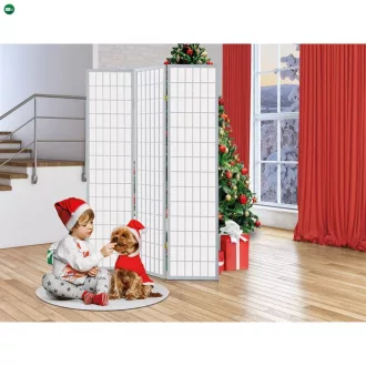 Fehér Tömörfa Paraván. EF-E803 WT