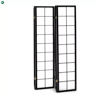 Fekete Tömörfa Paraván. EF-E804 BK