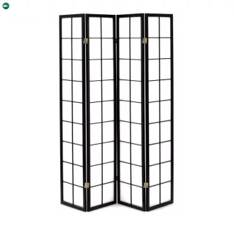 Fekete Tömörfa Paraván. EF-E804 BK