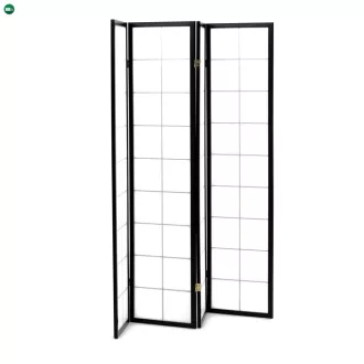 Fekete Tömörfa Paraván. EF-E804 BK