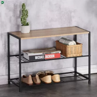 Cipőtartó, MDF, barna, GD-413 OAK