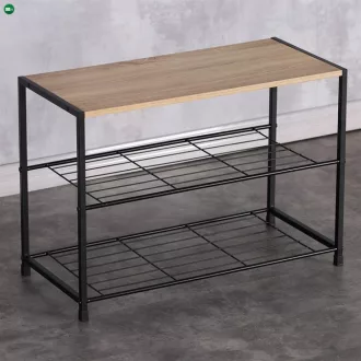 Cipőtartó, MDF, barna, GD-413 OAK