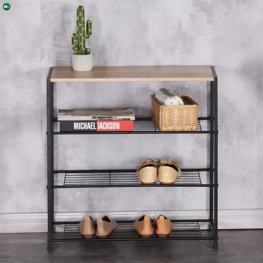 Barna MDF Cipős Szekrény. GD-414 OAK