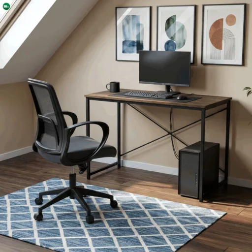 Íróasztal 100×40 cm, öregfa színben, MDF OLW