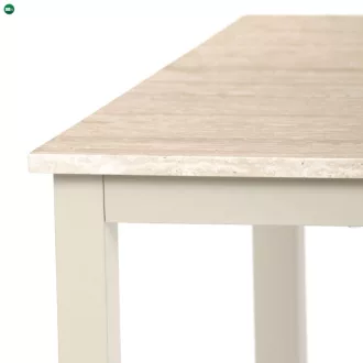 Étkezőasztal 110x70x75 cm, MDF, travertin, GDT-202 TRV