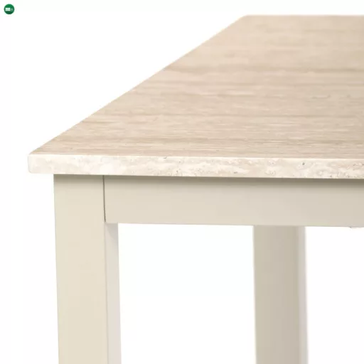 Étkezőasztal 110x70x75 cm, MDF, travertin, GDT-202 TRV