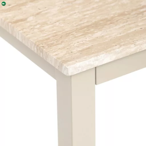 Étkezőasztal 110x70x75 cm, MDF, travertin, GDT-202 TRV