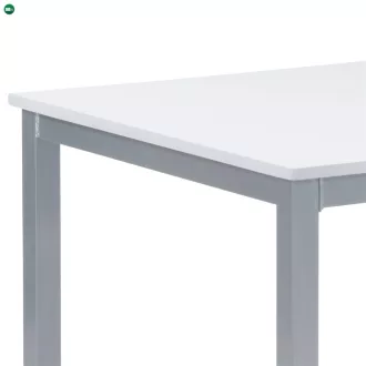 Étkezőasztal 110x70 cm, MDF, fehér, GDT-202 WT