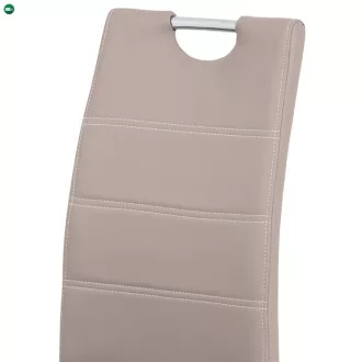 Bézs Étkezőszék Ekolbőr Kárpittal. HC-484 LAN