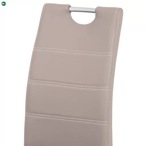 Bézs Étkezőszék Ekolbőr Kárpittal. HC-484 LAN