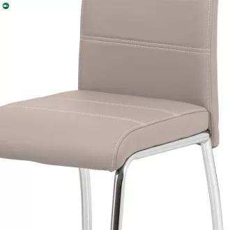 Bézs Étkezőszék Ekolbőr Kárpittal. HC-484 LAN