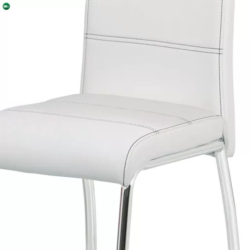 Étkezőszék, fehér, műbőr, HC-484 WT