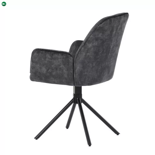 Fekete Bársony Étkezőszék. HC-511 BK4