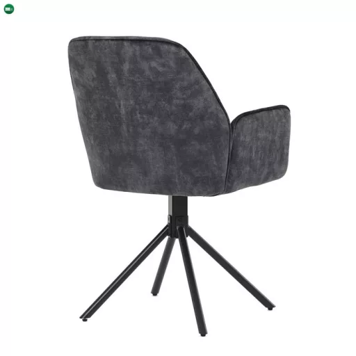 Fekete Bársony Étkezőszék. HC-511 BK4