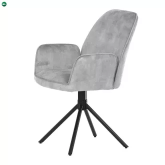 Ezüst Bársony Étkezőszék. HC-511 SIL4