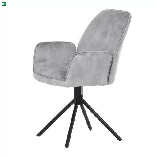Ezüst Bársony Étkezőszék. HC-511 SIL4
