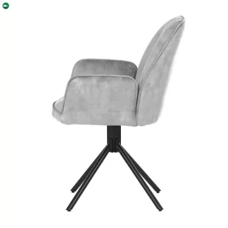 Ezüst Bársony Étkezőszék. HC-511 SIL4