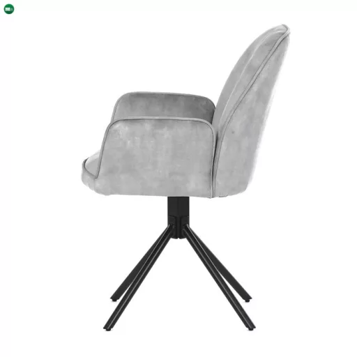 Ezüst Bársony Étkezőszék. HC-511 SIL4