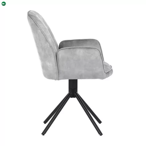 Ezüst Bársony Étkezőszék. HC-511 SIL4