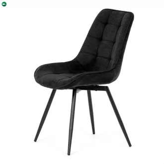 Étkezőszék fekete, szövet anyag HC-T1130 BK2