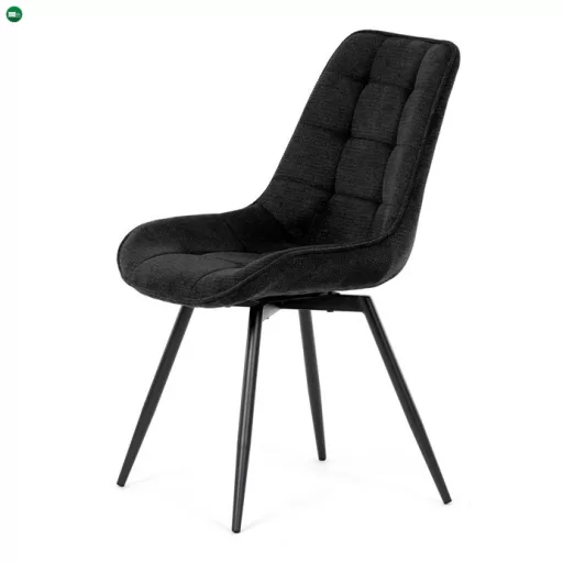 Étkezőszék fekete, szövet anyag HC-T1130 BK2
