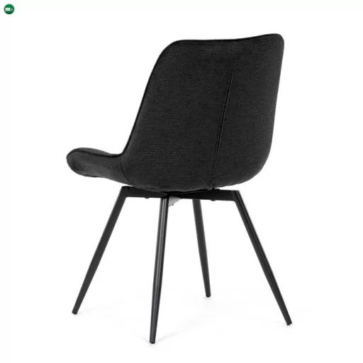 Étkezőszék fekete, szövet anyag HC-T1130 BK2