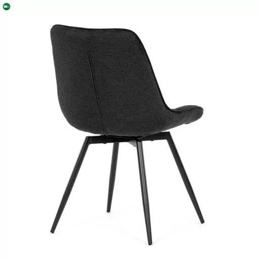 Étkezőszék fekete, szövet anyag HC-T1130 BK2