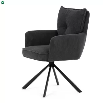Szürke Kordbársony Étkezőszék. HC-X1128 GREY2