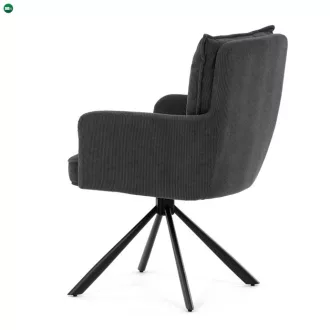 Szürke Kordbársony Étkezőszék. HC-X1128 GREY2