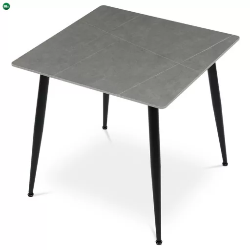 Étkezőasztal 80×80 cm, Kerámia Márvány. HT-398M GREY