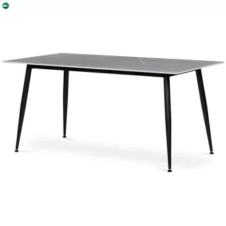 Étkezőasztal 160x90cm, kerámia, márvány, HT-406M GREY