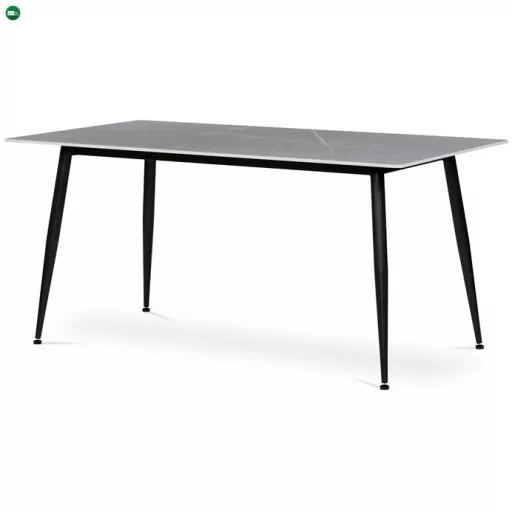 Étkezőasztal 160x90cm, kerámia, márvány, HT-406M GREY