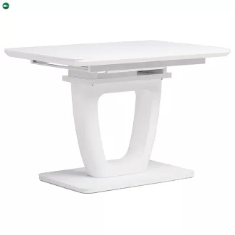  Bővíthető étkezőasztal 110-150x75 cm, MDF, fehér, HT-430 WT