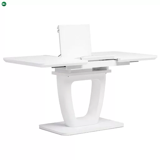 Bővíthető étkezőasztal 110-150x75 cm, MDF, fehér, HT-430 WT