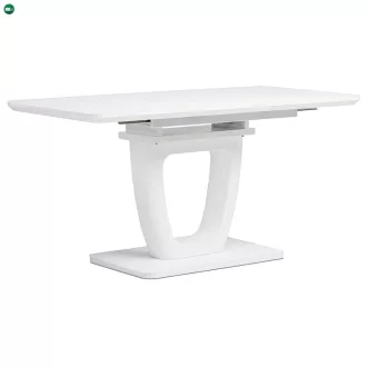   Bővíthető étkezőasztal 110-150x75 cm, MDF, fehér, HT-430 WT