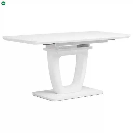 Bővíthető étkezőasztal 110-150x75 cm, MDF, fehér, HT-430 WT