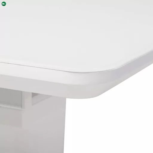 Bővíthető étkezőasztal 110-150x75 cm, MDF, fehér, HT-430 WT
